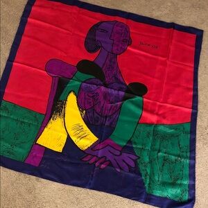 Colorful Artistic Silk Scarf